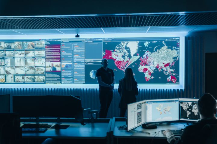 Fra Aker Security's Global Security Operations Center (GSOC).