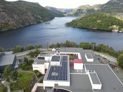 Solcelleanlegg ved Flekkefjord VGS