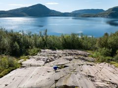 Bergkunst fra verdensarvområdet i Kåfjord i Alta