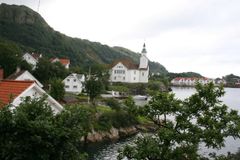 Bilde av Hidra kirke i Flekkefjord.