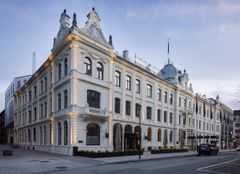 Fasaden på Britannia hotel er nå fredet.