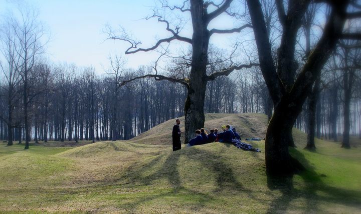 Barn i Borreparken i Vestfold.