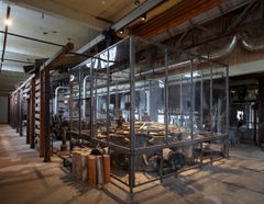 Smie og verksted på Kistefos Træsliberi, industrimuseet