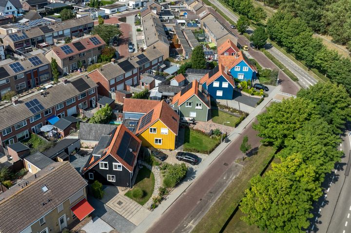 Norske ferdighus gitt i gave til Nederland i landsbyen Hansweert.