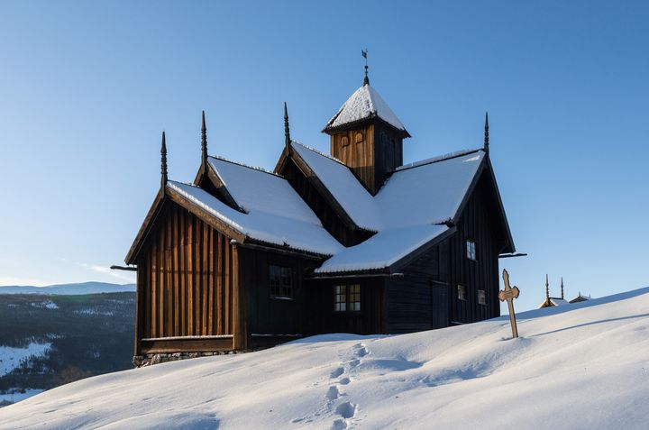 Uvdal stavkirke i Numedal.