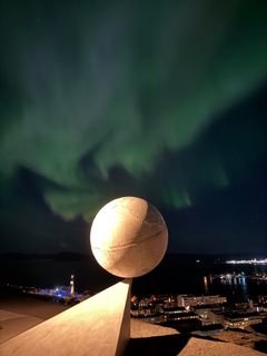 Nordlys over verdensarven.