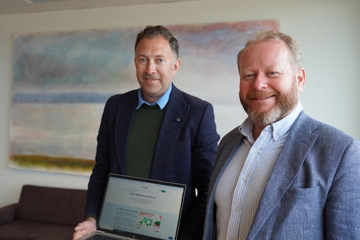 De to konserndirektørene håper mange små og mellomstore bedrifter vil søke støtte til Miljøfyrtårnsertifisering.