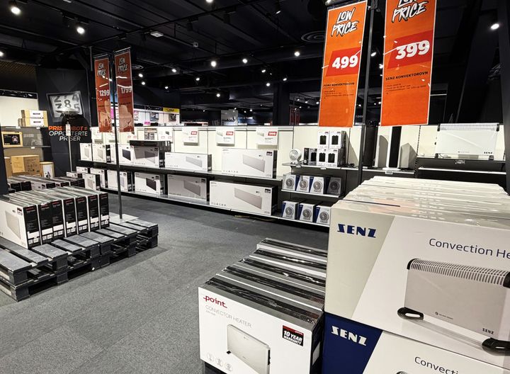 Salget av varmeovner går til værs når gradestokken synker.