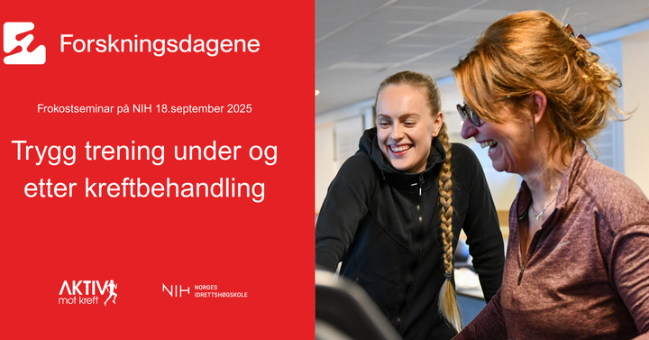 Kvinne løper på mølla med trener