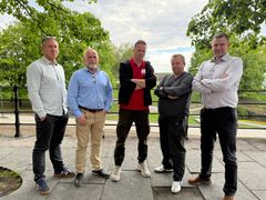 Fra venstre: Arild Bringaker, Geir Frode Nysæter, Kaare Edvardsdal, Kai Morten Anda og Raymond Hauge.