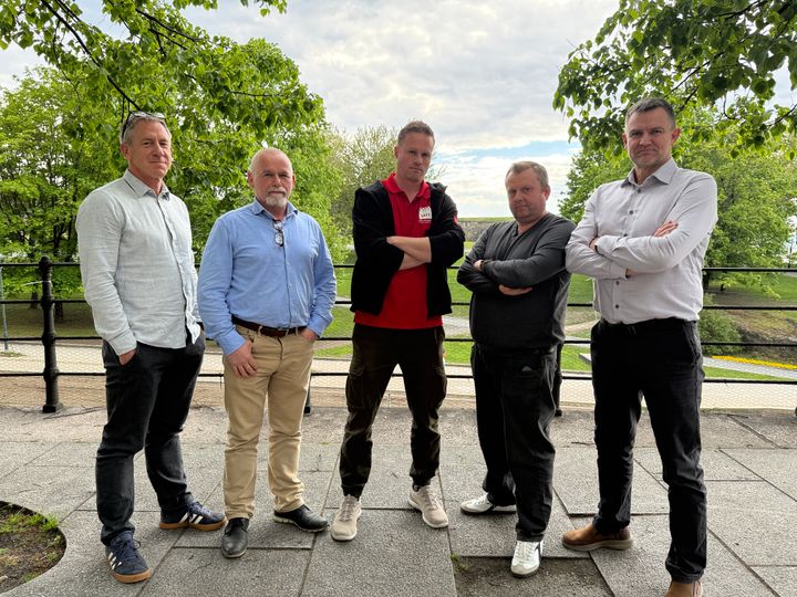 SAFEs engere utvalg, fra venstre: Arild Bringaker, Geir Frode Nysæter, Kaare Edvardsdal, Kai Morten Anda og Raymond Hauge
