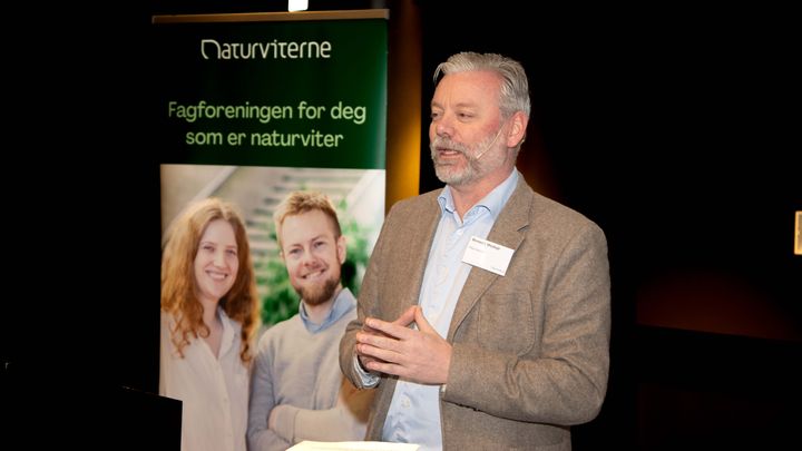 Morten Wedege, forbundsleder i Naturviterne åpner Tariffkonferansen 2024