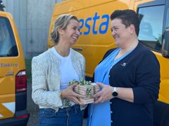 Tonje G. Jensen og Marianne Gjerde - enige om rekkverksavtale.