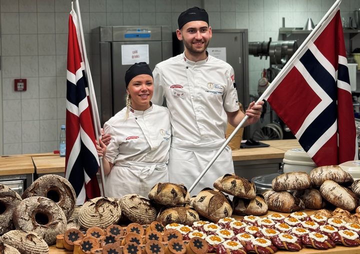 Ingrid Knutsen og Philip Therkildsen tok hver sin kategoripris under Nordic Bakery Cup 2024