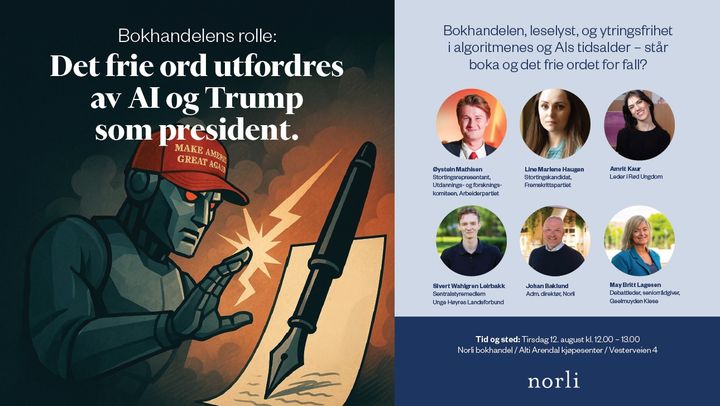 Plakat i forbindelse med arrangementet i Arendalsuka