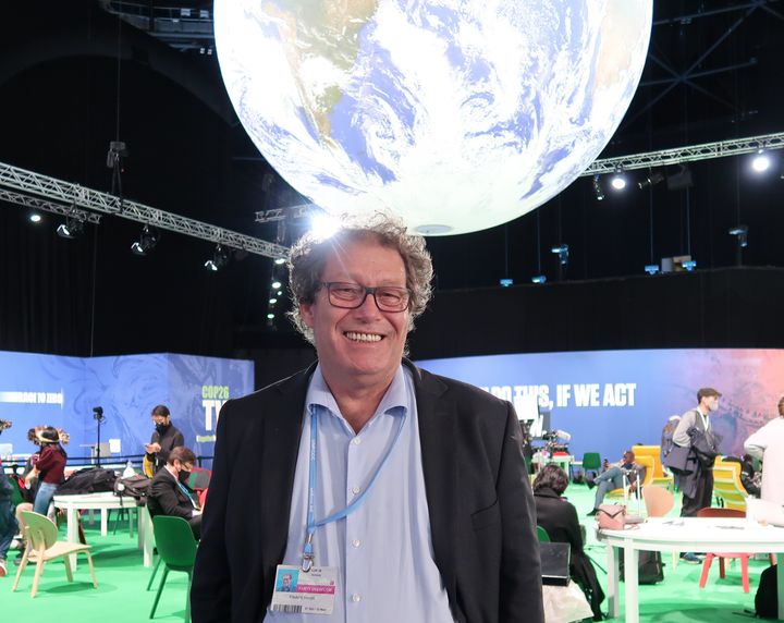 Bellona-stifter Frederic Hauge har deltatt på FNs klimatoppmøter siden starten av 90-tallet. Her avbildet på FNs klimatoppmøte COP26 i Glasgow i 2021.