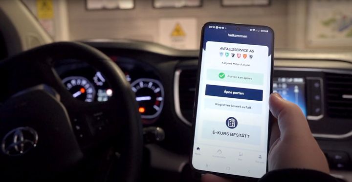 LNA-RECYCLING: Med Liberty Now sin teknologi, LNA-RECYCLING, kan kundene enkelt levere avfall døgnet rundt. FOTO: Stein Johnsen.