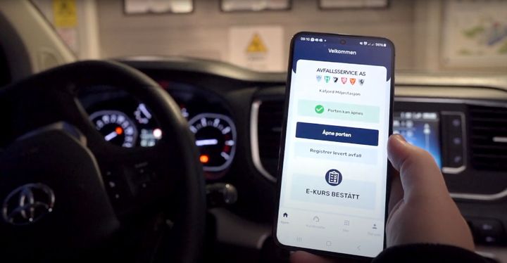 LNA-Recycling: Avfallsservice sin miljøstasjon i Kåfjord er døgnåpen med teknologien LNA-Recycling. FOTO: Liberty Now
