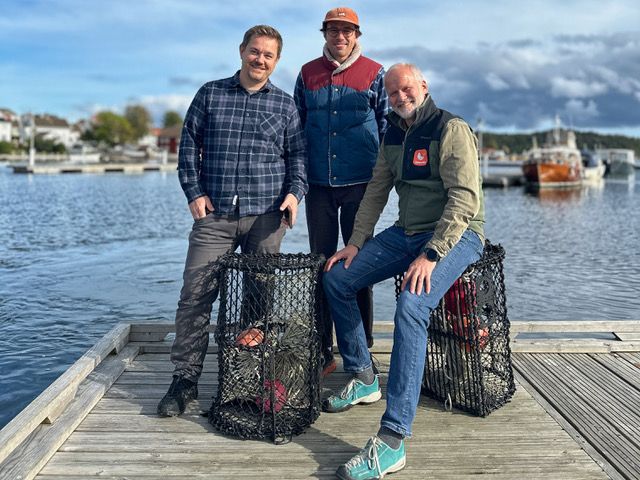 Gjengen bak Fishbuddy by Fiskher. F.v. Tommy Egra, Trond Svandal og Trond Are Gjone