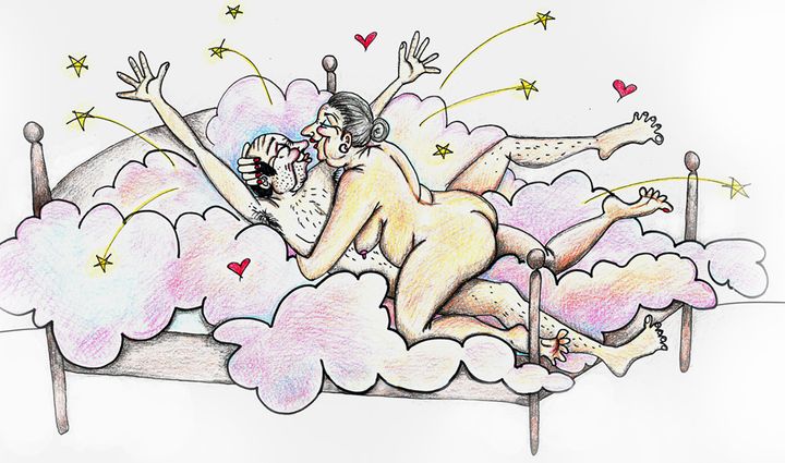 Seksualitetens dag i Tromsø tar for seg seksualiteten fra vugge til grav. Illustrasjonen er hentet fra prosjektet Eldre og seksuell helse, illustratør er Siv Norheim.