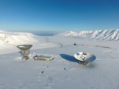 EISCAT sitt anlegg på Svalbard