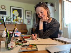 May Linn Clement tegner til Dag og Tid, 29. april 2025.