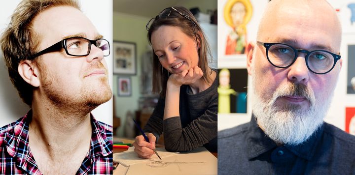 Morten Mørland, May Linn Clement og Marvin Halleraker