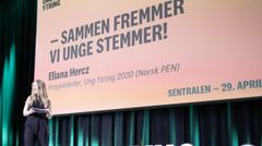 Eliana Hercz er prosjektleder for Ung Ytring 2030. Her fra lanseringen 29. april 2025.