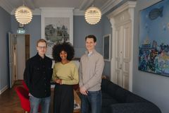 Ståle Grut, Ammal Ahmed Haj Mohamed, og Tellef Solbakk Raabe