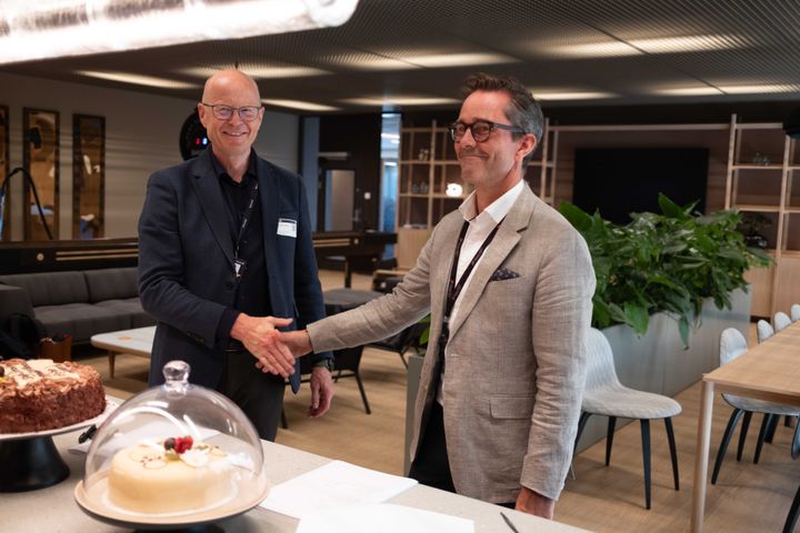 Per Gunnar Tronsli, Konsernsjef i Bouvet, Thomas Hoff-Hansen, CIO i AkerBP