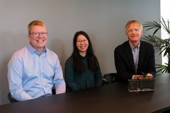 Kjetil Molaug, Områdeleder, Thao Ha, Enhetsleder og Bjarte Gudmundsen, Regionleder i Bouvet Rogaland