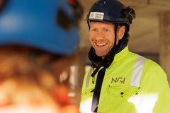 Lars Andresen, administrerende direktør i NGI, under befaring på Campus Ullevål.