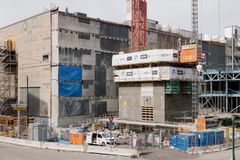 Dag fem: Betongkjernen på Over Spektrum fortsetter å vokse gjennom døgnkontinuerlig glidestøp.