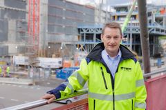 – Med nøye planlegging er det ikke komplisert å bygge høyt, sier Rune Pedersen, daglig leder for byggeprosjektet på Oslo Spektrum.