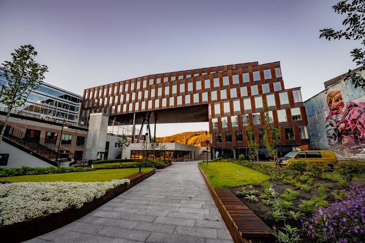 Portalen på Union Brygge i Drammen er det siste store næringsbygget Union Eiendomsutvikling har utviklet i området.