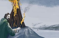 1 a. Når vetene brant, måtte folk mobilisere til forsvar og få krigsskipene på sjøen.