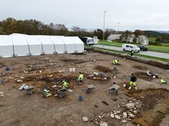 3 c. Oversiktsbilde av utgravingen på Tasta i Stavanger.