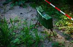 Antipersonellmine brukt under trening i Ukraina. Foto: Denys Vyshnevskiy