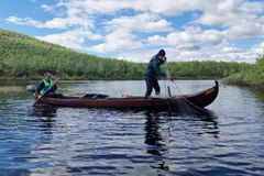 Nye beregninger viser at gjedda forsyner seg med minst en kvart million laksesmolt i det kriserammede Tanavassdraget hvert år. Foto: Martin-A. Svenning, NINA