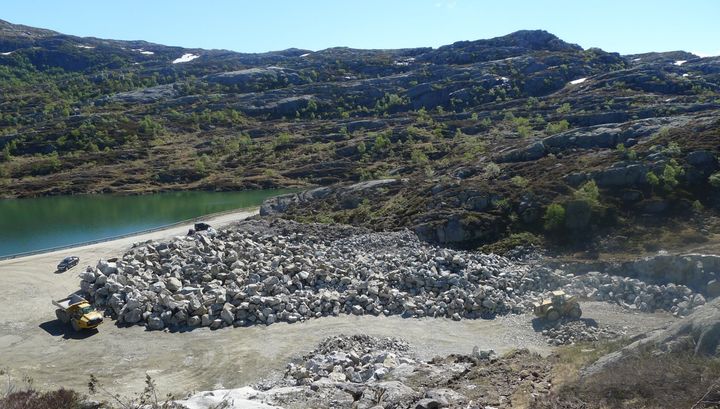 Restaurering undervegs ved Svartevassdammen i Forsand og Sirdal kommuner. Foto: Dagmar Hagen/NINA