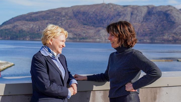 Administrerende direktør i det nyetablerte selskapet CoOper8 i samtale med Offshore Norge-sjef Hildegunn T. BIindheim