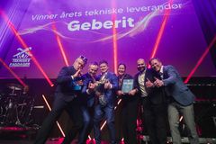Årets leverandør av tekniske produkter: Geberit