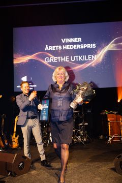 Grethe Utkilen, regionsjef i VVS Norge, fikk hedersprisen.