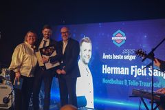 Herman Fjell Sangolt (Nordbohus B. Telle Trearbeid) ble kåret til Årets Beste Selger 2025.
