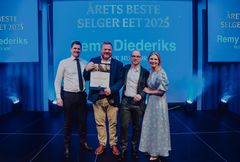 Fra venstre: Fredrik Hammarlund (Blink Hus kjedekontor), Ståle Slotta (Blink Hus Sør), Vidar Gammelli (Blink Hus kjedekontor) og Lise Stien (Blink Hus kjedekontor).