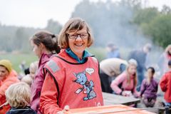 Mange frivillige er i sving under Kom deg ut-dagen! FOTO: Daniel Jacobsen