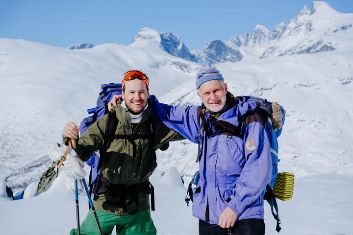 I Jotunheimen har det kommet mye snø de siste dagene.