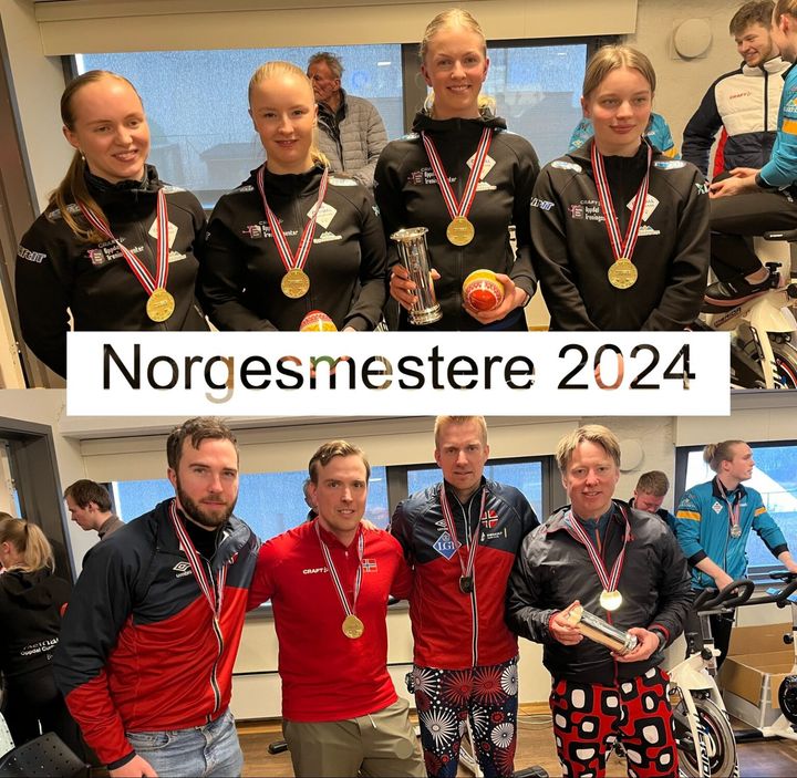 Norgesmestere 2024 lag Bjørnstad fra Oppdal CK og lag Nergård fra Snarøya CC. Kan de gjenta suksessen i år også.