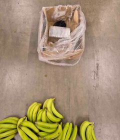 Kokainen var forsøkt smuglet i banankasser.