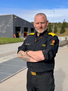 Områdeleder Henning André Lilleng utenfor tollstedet på Svinesund